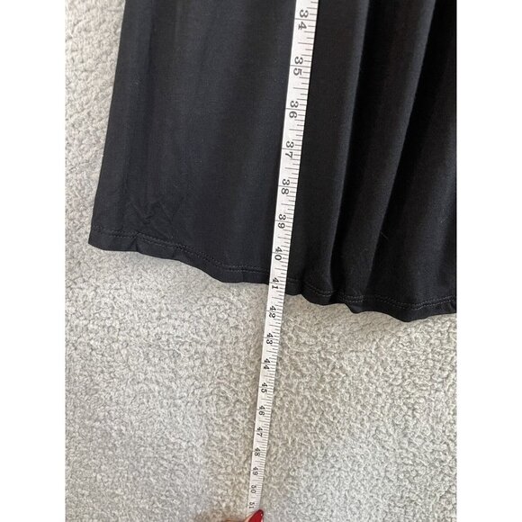 New Pink Blush Maternity Dress Womens Size Large Black Front Knot Long Sleeve - Picture 9 of 15